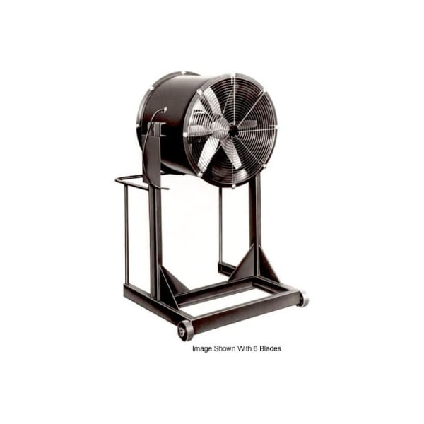 Americraft Mfg Propeller Fan W/ High Stand, 42 in Blade Dia, 19500 cfm, 2 hp, TEFC Aluminum Blade 42DAL-2H-3-TEFC - main